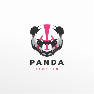 熊猫战士标志设计