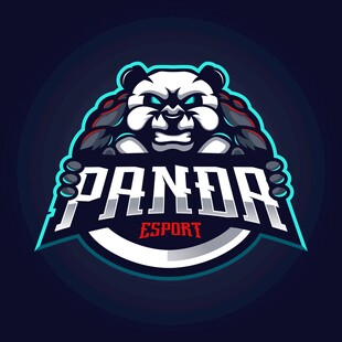 熊猫战队标志设计