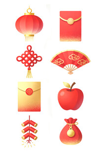 传统中式春节元素集合