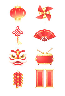 传统中式节庆装饰元素