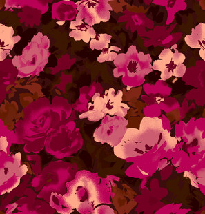 绚丽多彩的花卉图案