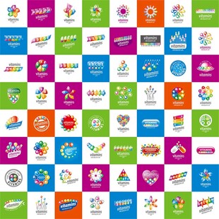 多彩创意图标集合