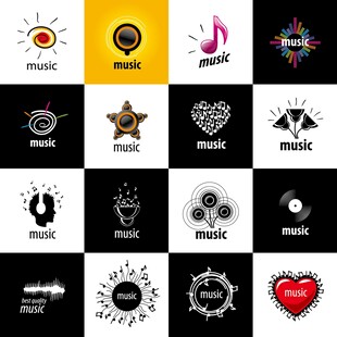 音乐相关创意图标集合