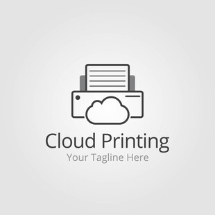 云打印标志设计
