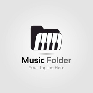 音乐文件夹标志设计
