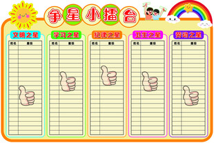 班级小组积分评比表