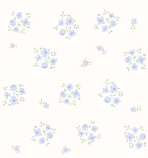 蓝白小花图案背景
