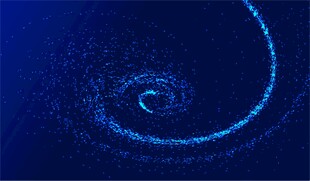 蓝色旋涡动态视觉效果