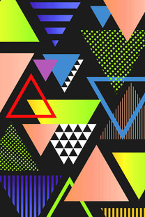 多彩几何图案背景