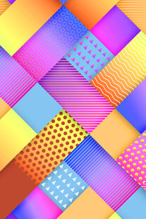 多彩几何拼接图案背景