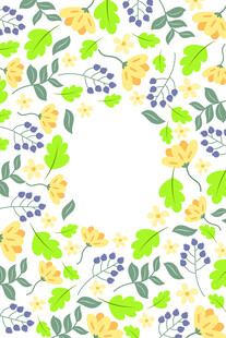 花卉边框图案设计