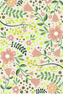 清新花卉图案背景