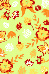 清新花卉图案背景