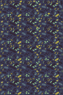 深蓝色碎花图案背景纹理