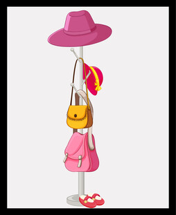 时尚女装配饰展示架