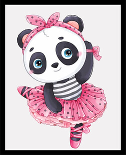 跳舞的熊猫小女孩