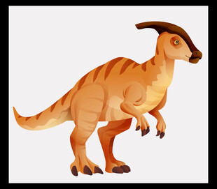 咆哮的绿色恐龙