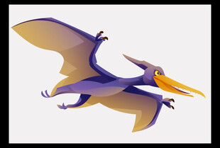 卡通风格的甲龙形象