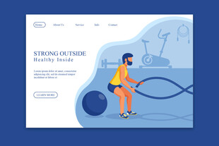 工人操作场景网页设计图