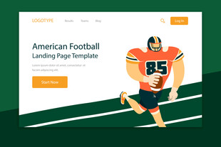 美式橄榄球登陆页模板