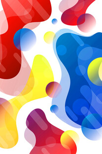 多彩流体抽象图案背景