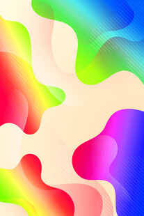 多彩流体渐变抽象背景图案