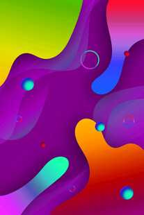 多彩流体抽象艺术图案
