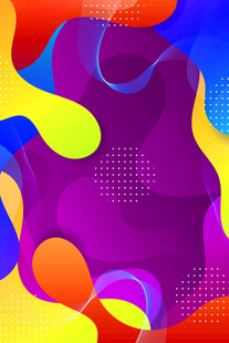 多彩抽象流体艺术图案