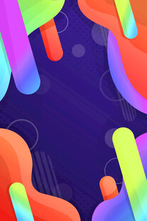 多彩流体抽象艺术图案