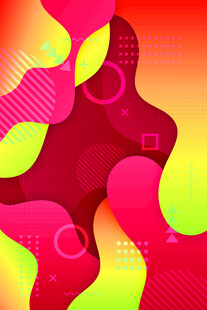 炫彩几何抽象艺术图案