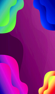 多彩渐变流体抽象图案
