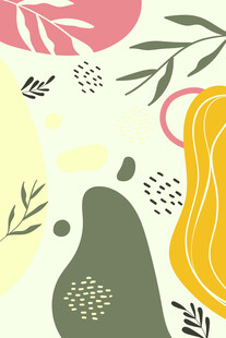 抽象植物图案背景