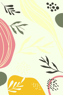 抽象几何花卉图案背景