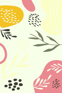 抽象植物图案背景设计