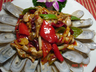 香辣蛏子美食诱人呈现