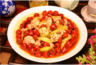 香辣泡椒牛蛙美味诱人