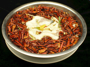 香辣虫草花拌豆腐