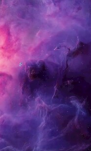 梦幻紫色星云景观