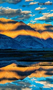 壮丽山水倒影美景