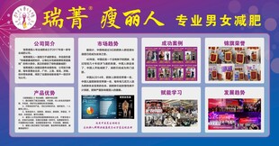 瑞菁瘦丽人背景墙