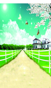 田园小径旁的温馨小屋