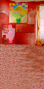 喜庆中式婚房布置场景