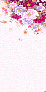 缤纷花卉背景图