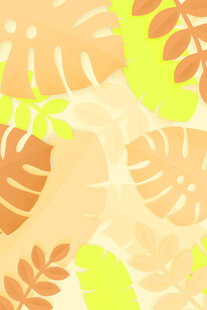 热带风树叶背景图案