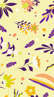 多彩花卉图案背景