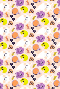 多彩卡通图案背景