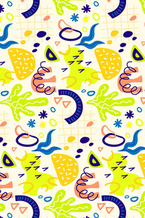 热带水果海洋元素图案