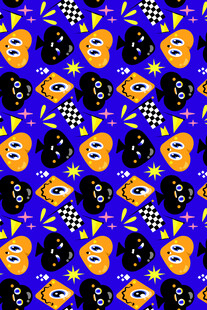 趣味卡通图案背景