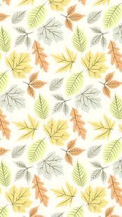 秋季落叶图案背景纹理