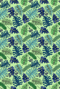 热带植物图案背景纹理